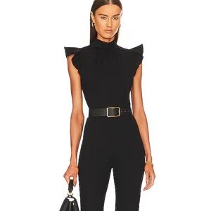 Amanda Uprichard Black X REVOLVE Davina Jumpsuit Sz Small NWOT $246